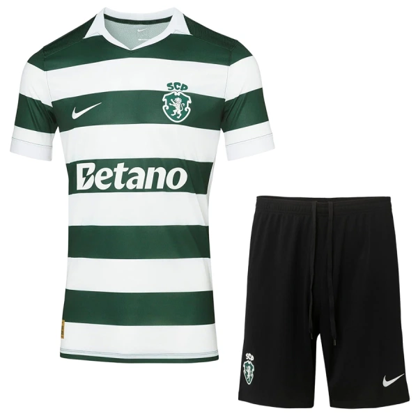 Koszulka Piłkarska Sporting CP Dziecięca Domowa 2026/27
