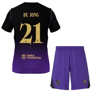Koszulka Piłkarska FC Barcelona Frenkie de Jong 21 Dziecięca Wyjazdowa 2026/27