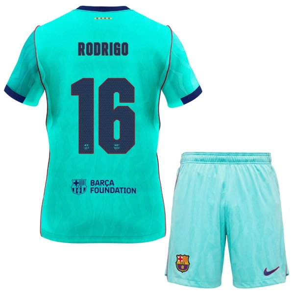 Koszulka Piłkarska FC Barcelona Rodrigo Hernández 16 Dziecięca Alternatywna 2026/27 Koszulka Piłkarska FC Barcelona Rodrigo Hernández 16 Dziecięca Alternatywna 2026/27