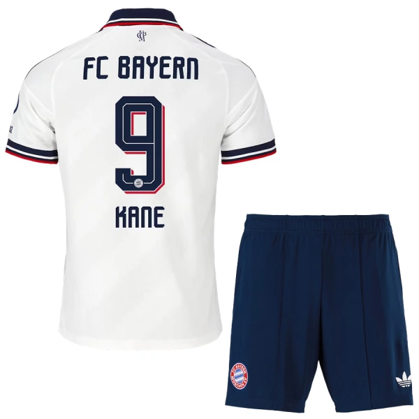 Koszulka Piłkarska FC Bayern Monachium Harry Kane 9 Dziecięca Wyjazdowa 2026/27 Koszulka Piłkarska FC Bayern Monachium Harry Kane 9 Dziecięca Wyjazdowa 2026/27