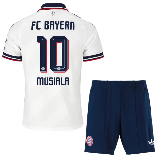 Koszulka Piłkarska FC Bayern Monachium Jamal Musiala 10 Dziecięca Wyjazdowa 2026/27