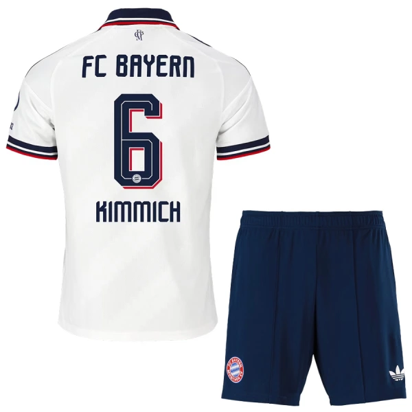 Koszulka Piłkarska FC Bayern Monachium Joshua Kimmich 6 Dziecięca Wyjazdowa 2026/27 Koszulka Piłkarska FC Bayern Monachium Joshua Kimmich 6 Dziecięca Wyjazdowa 2026/27