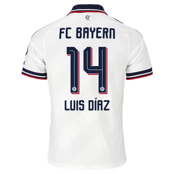 Koszulka Piłkarska FC Bayern Monachium Luis Díaz 14 Męska Wyjazdowa 2026/27 Koszulka Piłkarska FC Bayern Monachium Luis Díaz 14 Męska Wyjazdowa 2026/27
