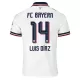 Koszulka Piłkarska FC Bayern Monachium Luis Díaz 14 Męska Wyjazdowa 2026/27 Koszulka Piłkarska FC Bayern Monachium Luis Díaz 14 Męska Wyjazdowa 2026/27
