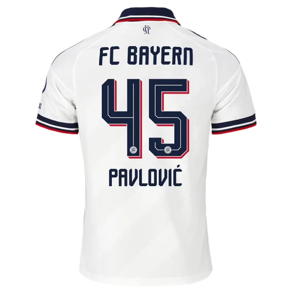 Koszulka Piłkarska FC Bayern Monachium Pavlovic 45 Męska Wyjazdowa 2026/27 Koszulka Piłkarska FC Bayern Monachium Pavlovic 45 Męska Wyjazdowa 2026/27