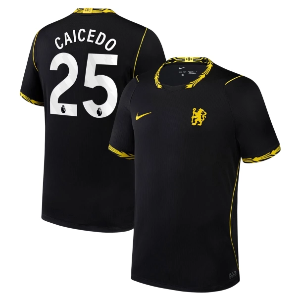Koszulka Piłkarska Chelsea Moisés Caicedo 25 Męska Wyjazdowa 2026/27 Koszulka Piłkarska Chelsea Moisés Caicedo 25 Męska Wyjazdowa 2026/27
