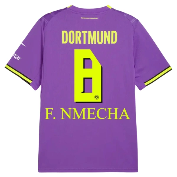 Koszulka Piłkarska Borussia Dortmund F. Nmecha 8 Męska Alternatywna 2026/27 Koszulka Piłkarska Borussia Dortmund F. Nmecha 8 Męska Alternatywna 2026/27