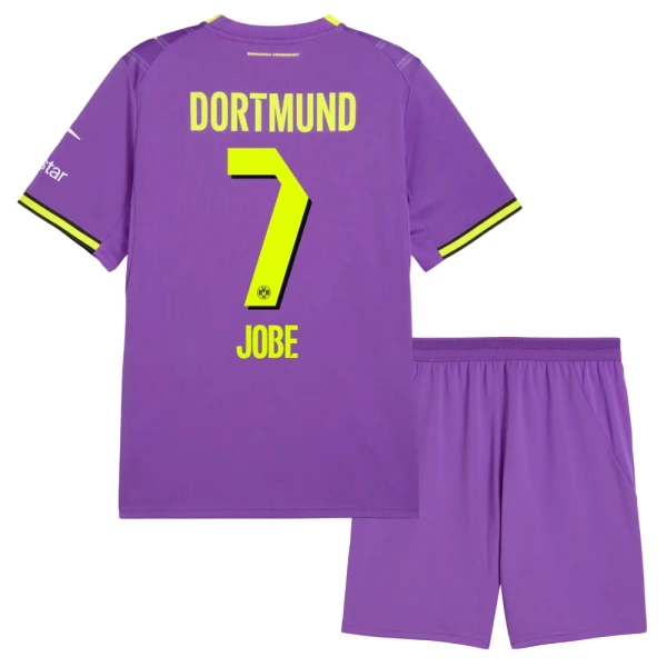 Koszulka Piłkarska Borussia Dortmund Jobe 7 Dziecięca Alternatywna 2026/27 Koszulka Piłkarska Borussia Dortmund Jobe 7 Dziecięca Alternatywna 2026/27