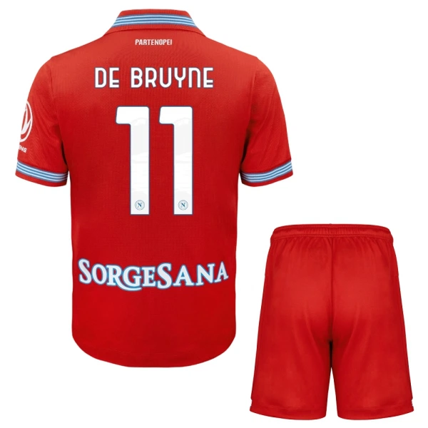 Koszulka Piłkarska SSC Napoli Kevin De Bruyne 11 Dziecięca Alternatywna 2026/27 Koszulka Piłkarska SSC Napoli Kevin De Bruyne 11 Dziecięca Alternatywna 2026/27