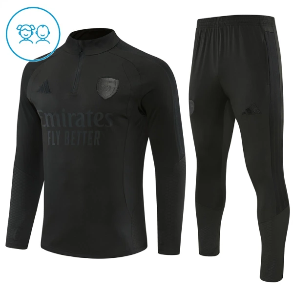 Arsenal Zestaw Bluzy Treningowej Dziecięca 2026/27 Czarny Arsenal Zestaw Bluzy Treningowej Dziecięca 2026/27 Czarny