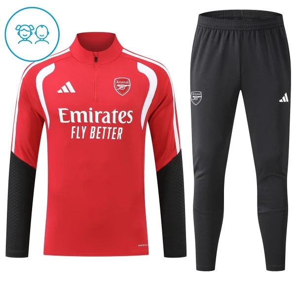 Arsenal Zestaw Bluzy Treningowej Dziecięca 2026/27 Czerwony Arsenal Zestaw Bluzy Treningowej Dziecięca 2026/27 Czerwony