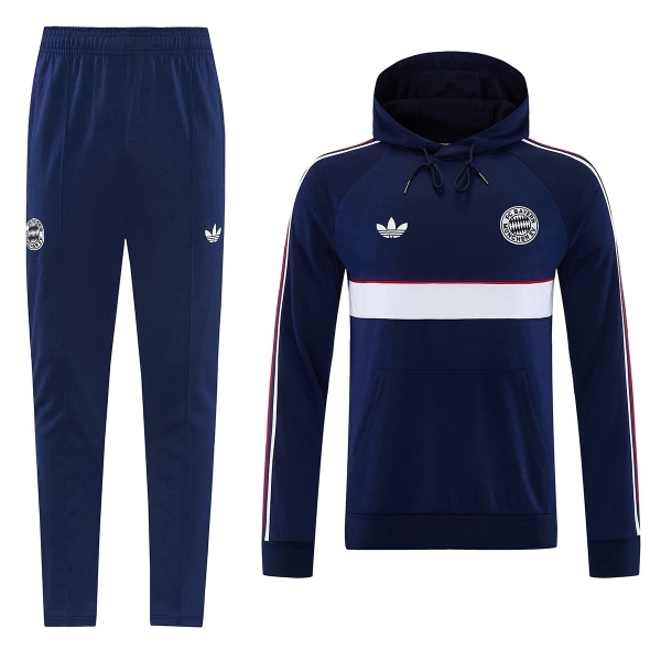 Bayern Monachium Bluza z kapturem i zestaw treningowy Męska 2026/27 Navy Bayern Monachium Bluza z kapturem i zestaw treningowy Męska 2026/27 Navy