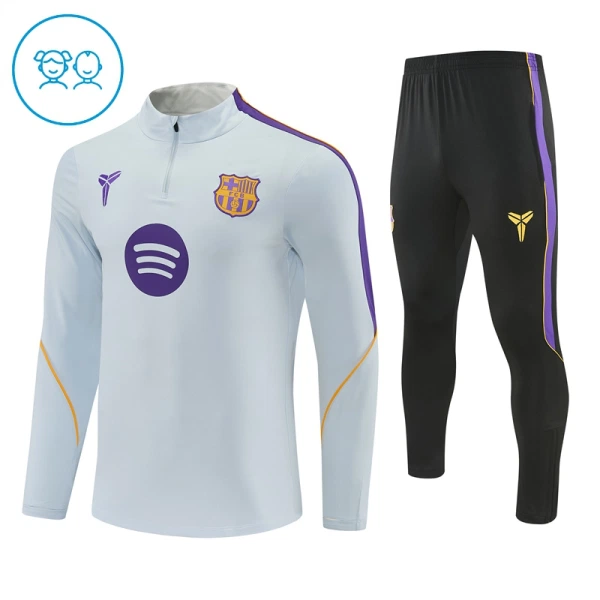 FC Barcelona Zestaw Bluzy Treningowej Dziecięca 2026/27 Biały FC Barcelona Zestaw Bluzy Treningowej Dziecięca 2026/27 Biały