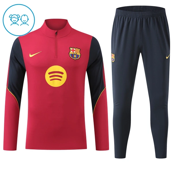 FC Barcelona Zestaw Bluzy Treningowej Dziecięca 2026/27 Czerwony FC Barcelona Zestaw Bluzy Treningowej Dziecięca 2026/27 Czerwony