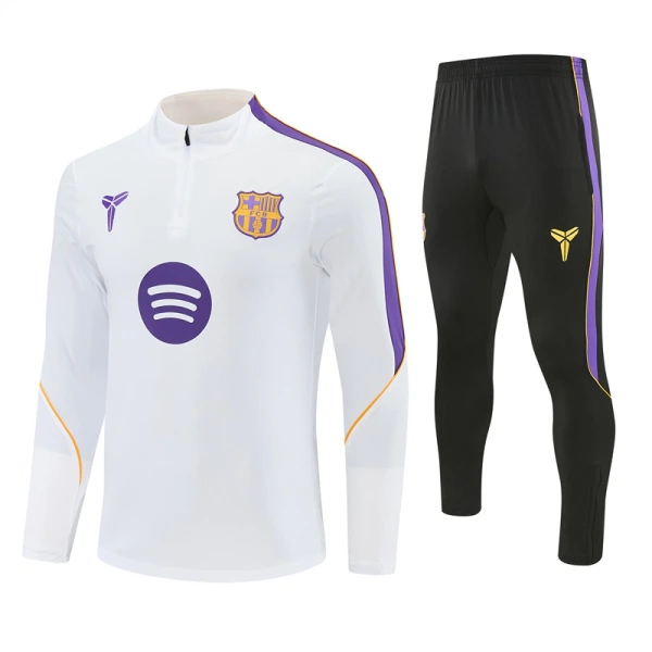 FC Barcelona Zestaw Bluzy Treningowej Męska 2026/27 Biały FC Barcelona Zestaw Bluzy Treningowej Męska 2026/27 Biały