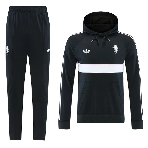 Juventus Bluza z kapturem i zestaw treningowy Męska 2026/27 Czarny Juventus Bluza z kapturem i zestaw treningowy Męska 2026/27 Czarny