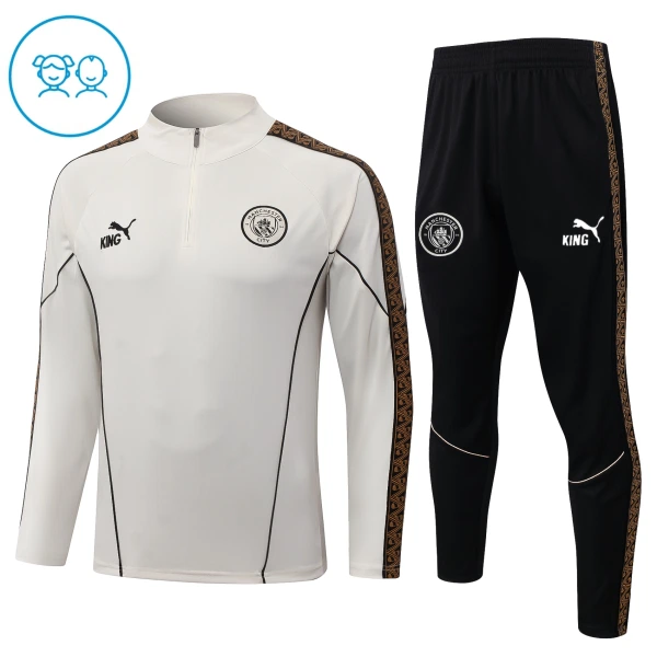 Manchester City Zestaw Bluzy Treningowej Dziecięca 2026/27 Szary Manchester City Zestaw Bluzy Treningowej Dziecięca 2026/27 Szary