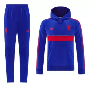 Manchester United Bluza z kapturem i zestaw treningowy Męska 2026/27 Niebieski