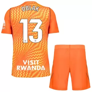 Koszulka Piłkarska Bramkarska Atlético Madryt Jan Oblak 13 Dziecięca 2026/27 Pomarańczowy