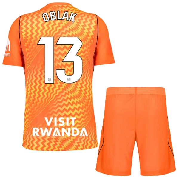 Koszulka Piłkarska Bramkarska Atlético Madryt Jan Oblak 13 Dziecięca 2026/27 Pomarańczowy Koszulka Piłkarska Bramkarska Atlético Madryt Jan Oblak 13 Dziecięca 2026/27 Pomarańczowy