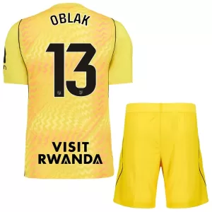 Koszulka Piłkarska Bramkarska Atlético Madryt Jan Oblak 13 Dziecięca 2026/27 Żółty