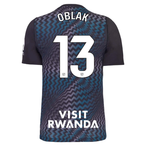 Koszulka Piłkarska Bramkarska Atlético Madryt Jan Oblak 13 Męska 2026/27 Czarny Koszulka Piłkarska Bramkarska Atlético Madryt Jan Oblak 13 Męska 2026/27 Czarny