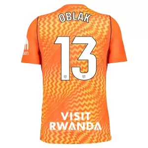 Koszulka Piłkarska Bramkarska Atlético Madryt Jan Oblak 13 Męska 2026/27 Pomarańczowy