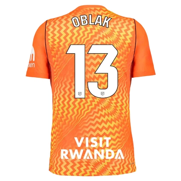 Koszulka Piłkarska Bramkarska Atlético Madryt Jan Oblak 13 Męska 2026/27 Pomarańczowy Koszulka Piłkarska Bramkarska Atlético Madryt Jan Oblak 13 Męska 2026/27 Pomarańczowy