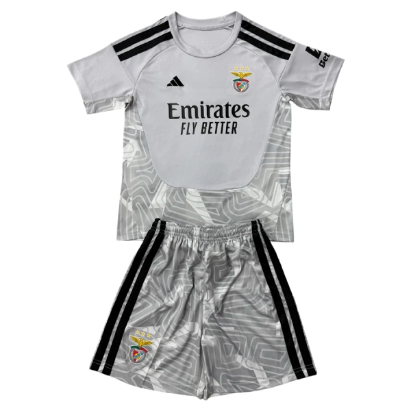 Koszulka Piłkarska Bramkarska SL Benfica Dziecięca 2026/27 Szary Koszulka Piłkarska Bramkarska SL Benfica Dziecięca 2026/27 Szary