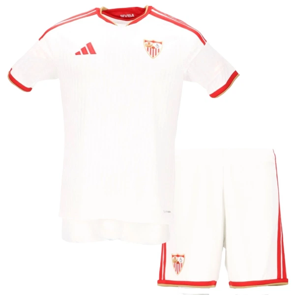 Koszulka Piłkarska Sevilla Dziecięca Domowa 2026/27 Koszulka Piłkarska Sevilla Dziecięca Domowa 2026/27