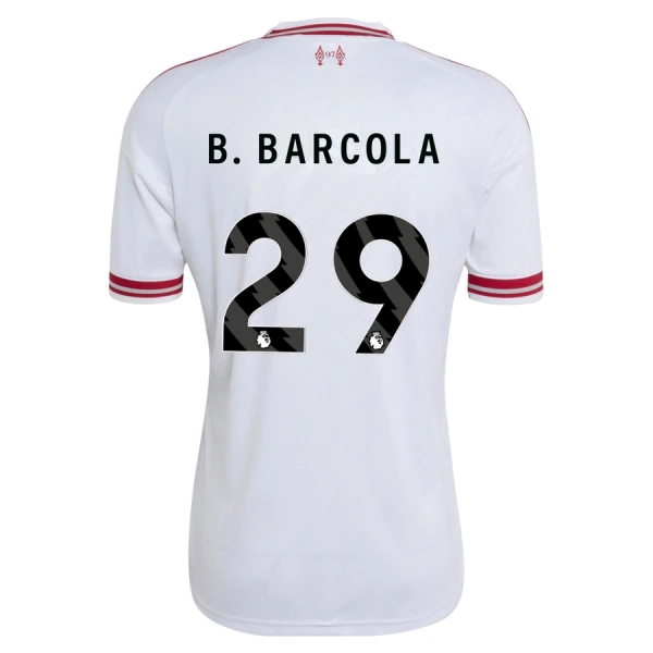 Koszulka Piłkarska Liverpool B. Barcola 29 Męska Wyjazdowa 2026/27 Koszulka Piłkarska Liverpool B. Barcola 29 Męska Wyjazdowa 2026/27